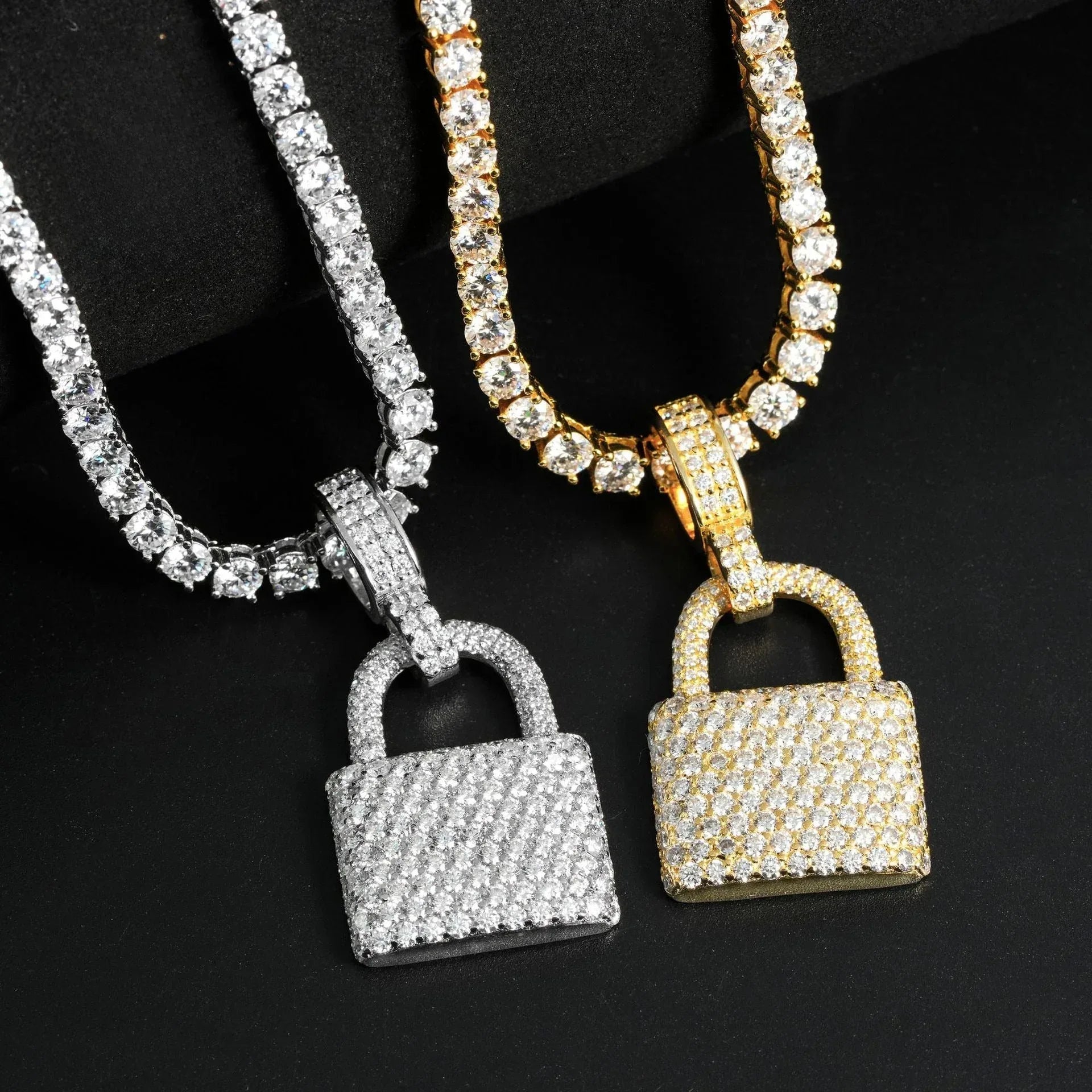 New Hip-Hop Style Pendant – S925 Silver Moissanite Jewelry, Trendy Hiphop Accessory - CaratixJewelry